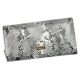 PATRIZIA SNR-106 RFID szürke kígyóbőr mintás női bőr pénztárca 18 x 9 x 4 cm