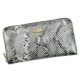 PATRIZIA SNR-119 RFID szürke kígyóbőr mintás női bőr pénztárca 20 x 10 x 2.5 cm