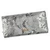 PATRIZIA SNR-122 RFID szürke kígyóbőr mintás női bőr pénztárca 19.5 x 10 x 4 cm