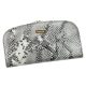 PATRIZIA SNR-123 RFID szürke kígyóbőr mintás női bőr pénztárca 18.5 x 10 x 3.5 cm