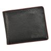 Pierre Cardin TILAK05 TUMBLE 325 fekete-piros férfi bőr pénztárca 12 x 9.5 x 3 cm
