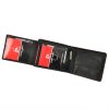 Pierre Cardin TILAK05 TUMBLE 325 fekete-piros férfi bőr pénztárca 12 x 9.5 x 3 cm