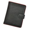 Pierre Cardin TILAK05 TUMBLE 326A fekete-piros férfi valódi bőr pénztárca 10.5 x 13 x 3 cm