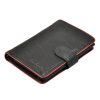 Pierre Cardin TILAK05 TUMBLE 326A fekete-piros férfi valódi bőr pénztárca 10.5 x 13 x 3 cm