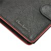 Pierre Cardin TILAK05 TUMBLE 326A fekete-piros férfi valódi bőr pénztárca 10.5 x 13 x 3 cm
