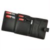 Pierre Cardin TILAK05 TUMBLE 326A fekete-piros férfi valódi bőr pénztárca 10.5 x 13 x 3 cm