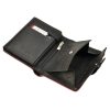 Pierre Cardin TILAK05 TUMBLE 326A fekete-piros férfi valódi bőr pénztárca 10.5 x 13 x 3 cm