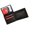 Pierre Cardin TILAK05 TUMBLE 8806 fekete-piros férfi marhabőr pénztárca 12.5 x 10 x 2.5 cm