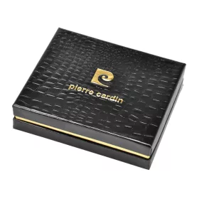   Pierre Cardin TILAK05 TUMBLE 8824 fekete-piros férfi bőr pénztárca, RFID 11.5 x 9.5 x 2.5 cm