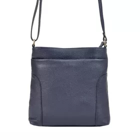   Patrizia 417-013 navy női bőr válltáska, oldaltáska 26 x 27 x 7 cm