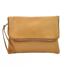   Patrizia 418-073-03 DOLLARO konyakbarna női bőr kézitáska, borítéktáska