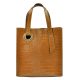 Luka 19-15 M CROCO barna női bőr válltáska 26.5 x 28 x 12 cm 