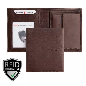 Giorgio Carelli férfi fekete bőr pénztárca,  RFID védelemmel