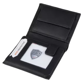   Giorgio Carelli férfi fekete bőr pénztárca,  RFID védelemmel