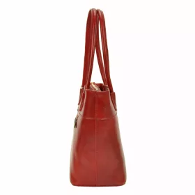   Florence 12 fekete női bőr válltáska, shopper 40 x 27 x 16 cm