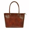 Florence 12 barna női bőr válltáska, shopper 40 x 27 x 16 cm