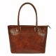 Florence 12 barna női bőr válltáska, shopper 40 x 27 x 16 cm