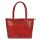 Florence 12 piros női bőr válltáska, shopper 40 x 27 x 16 cm
