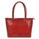 Florence 12 piros női bőr válltáska, shopper 40 x 27 x 16 cm