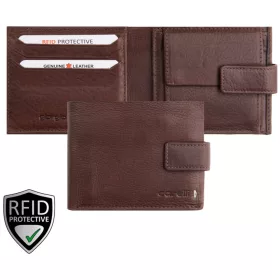 Giorgio Carelli féfi szürke bőr átfogópántos pénztárca RFID védelemmel