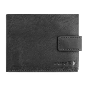   Giorgio Carelli féfi fekete bőr átfogópántos pénztárca, RFID