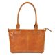 Florence 18 konyak női bőr shopper táska, válltáska 40 x 24 x 10 cm 