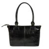 Florence 18 konyak női bőr shopper táska, válltáska 40 x 24 x 10 cm