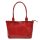 Florence 18 piros női bőr shopper táska, válltáska 40 x 24 x 10 cm