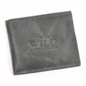   Wild N0035-CHM RFID fekete férfi bőr pénztárca 10.5 x 9 x 2.5 cm