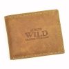 Wild N0035-CHM RFID konyak férfi bőr pénztárca 10.5 x 9 x 2.5 cm