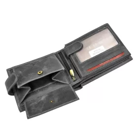   Wild N992L-CHM-NL RFID barna férfi bőr pénztárca 12.5 x 10.5 x 2.8 cm
