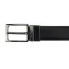 Pierre Cardin ZG-71 fekete férfi bőrpénztárca-bőr öv, ajándék szett 115 cm