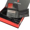 Pierre Cardin ZG-EX-07 bőr öv, bőr pénztárca ajándék szett 125 cm