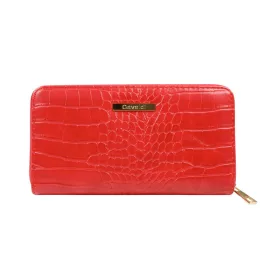   Cavaldi CHWJ-08-CROCO-5099 piros női pénztárca 19 x 11 x 3.5 cm