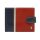 Rovicky 323L-RBA-D RFID navy-piros férfi bőr pénztárca 11.5 x 8.5 x 2 cm