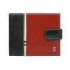 Rovicky 323L-RBA-D RFID navy-piros férfi bőr pénztárca 11.5 x 8.5 x 2 cm