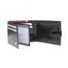 Rovicky 323L-RBA-D RFID navy-piros férfi bőr pénztárca 11.5 x 8.5 x 2 cm