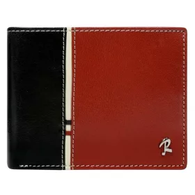   Rovicky fekete-piros férfi bőr pénztárca RFID védelemmel 12×9,5 cm