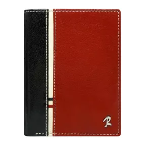   Rovicky 331-RBA-D RFID fekete-piros férfi bőr pénztárca 10 x 12.5 x 2 cm