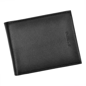   Valentini 306 292E fekete férfi bőr pénztárca 12.5 x 9.5 x 2.5 cm