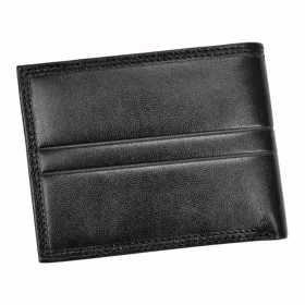  Valentini 987 992 fekete férfi bőr pénztárca 11 x 8.5 x 2.5 cm