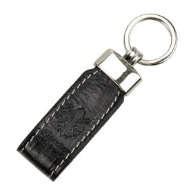   Florence Brelok fekete marhabőr kiegészítő 11 x 2.5 x 2.5 cm