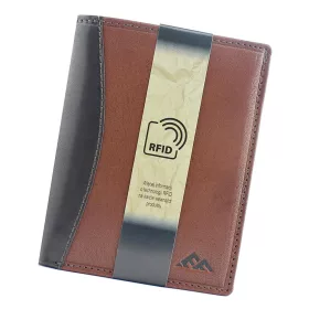   EL FORREST 544-21 RFID barna férfi bőr pénztárca 10 x 12.5 cm