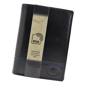   EL FORREST 859-623 RFID fekete férfi bőr pénztárca 10 x 13 x 2.5 cm