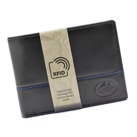   EL FORREST 916/A-623 RFID fekete férfi bőr pénztárca 10.9 x 8.3 cm