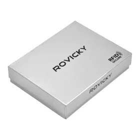   Rovicky N575-RVT RFID fekete férfi bőr pénztárca 10 x 13 x 2.5 cm