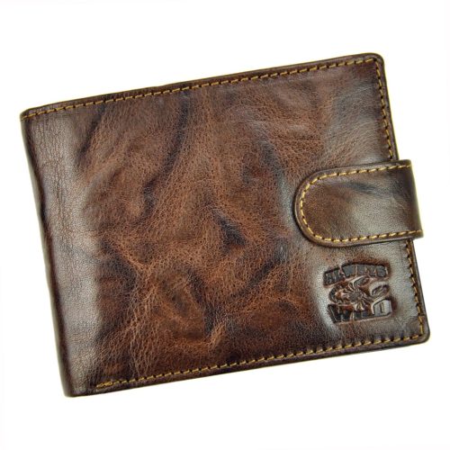 Always Wild N992L-BC RFID barna férfi marhabőr pénztárca 12.5 x 9.7 x 2.5 cm