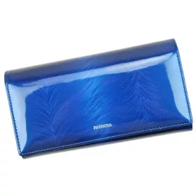   Patrizia mintás, kék színű női bőr pénztárca, RFID 18,5 × 10 cm