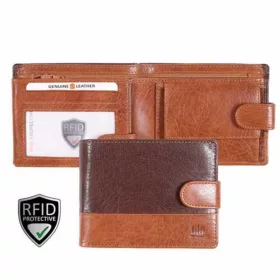   Giorgio Carelli kombinált bőr férfi RFID bőr pénztárca 12 x 10 cm