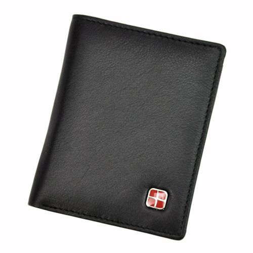 Albatross SN PC RFID fekete férfi marhabőr pénztárca 8.5 x 10.5 x 1.5 cm
